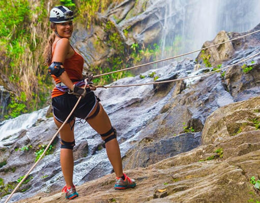 Go Abseiling and Caving in Belize Belize Waterfall Rappelling